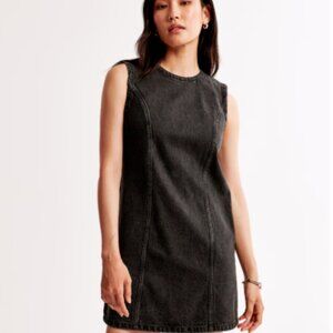 Denim Black Sleeveless Dress